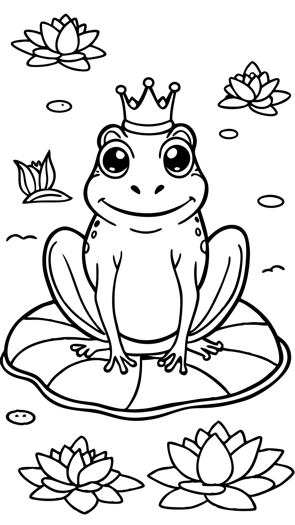 princess frog coloring pages